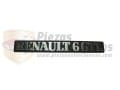 Anagrama Renault 6 GTL plástico OEN: 7702108191