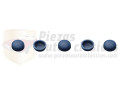 Kit 5 capuchones tornillos matrícula azul diámetro interior 9mm