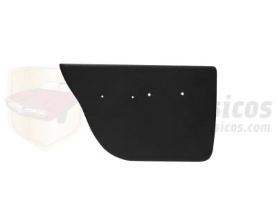 Panel tapizado trasero izquierdo liso de piel negra Dodge Dart GT, GLE