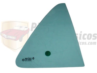 Cristal verde custodia trasera derecha Renault Super 5 OEN: 7704003750