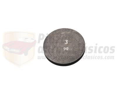 Pastilla reglaje válvula motores Seat biarbol grosor 3,90 diámetro 32.8mm