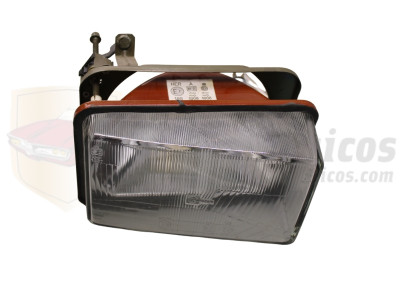 Óptica de Faro Delantero Derecho con cerquillo Seat 127 Fura 2 H4 REF Pasa 061764