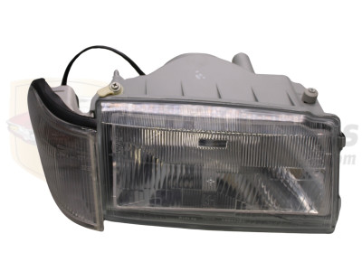 Óptica de Faro Fiat Uno derecho H4 + piloto transparente recambio calidad original "Valeo" - 084326