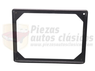 Soporte matricula cuadrado plástico negro Seat 132 (280x210mm) OEM GA 56621201