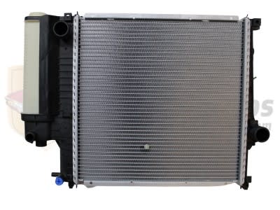 Radiador refrigeración BMW panel 438x438mm aluminio y plástico OEM: 17111728907