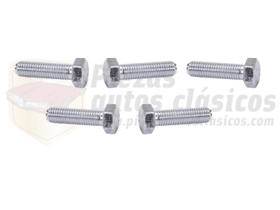 Kit 5 tornillos 8.8 M7x25 Renault 4,5 y Citroën 2CV