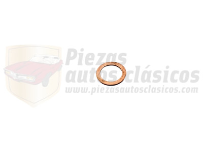 Arandela de cobre plana carter (14x20)