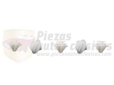 Kit 5 grapas fijación Modura puerta y parrilla Fiat, Seat, Peugeot, Renault OEN: 856563/ 7701049270