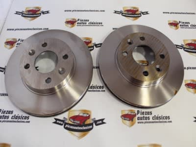 Pareja Discos De Freno Ventilados Renault Super 5 GT Turbo, 9, 11, 19...OEM: 7700756572