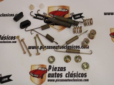 Juego accesorios zapatas de freno traseras Renault Laguna, Clio, Peugeot 106 II, 206, 306 Ref: 7701206972