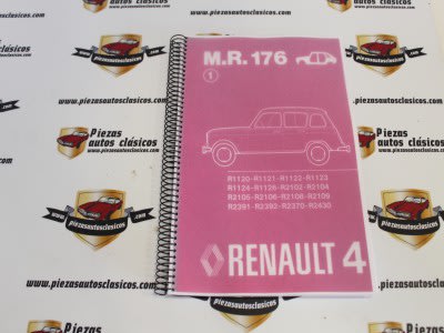 Manual De Reparación 176 (carroceria) Renault 4 copia encuadernada