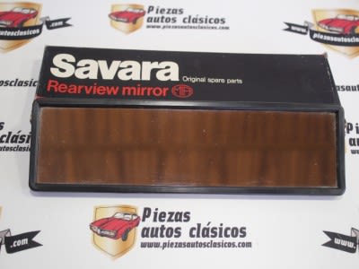 Espejo retrovisor interior negro panorámico Savara universal