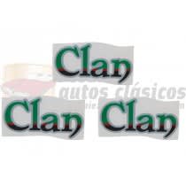 Kit 3 pegatinas Clan Renault 4
