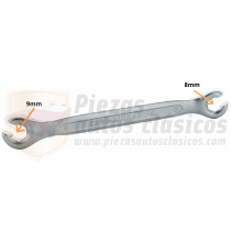 Llave para linea de freno. 8mm y 9mm.