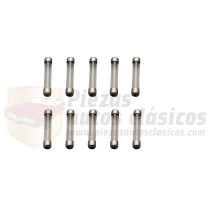 Kit 10 fusibles cristal 20A 6x32mm.