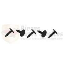Kit 5 botones fijación tapizados medidas: diámetro taladro 7,5mm diámetro cabeza 24mm altura fijación 31mm