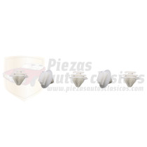 Kit 5 grapas fijación Modura puerta y parrilla Fiat, Seat, Peugeot, Renault OEN: 856563/ 7701049270