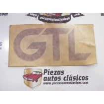 Anagrama adhesivo granate GTL Renault 5 GTL Ref: 7702110620
