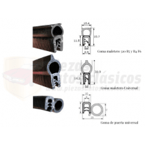 Kit gomas portón trasero Renault 4 F6