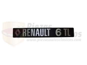 Anagrama Renault 6 TL metálico OEM 7700752978