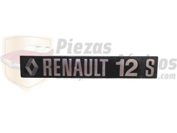 Anagrama rombo Renault 12 S metálico (usado)