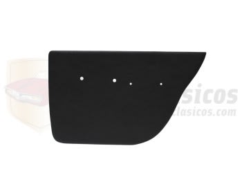 Panel tapizado trasero derecho liso de piel negra Dodge Dart GT, GLE