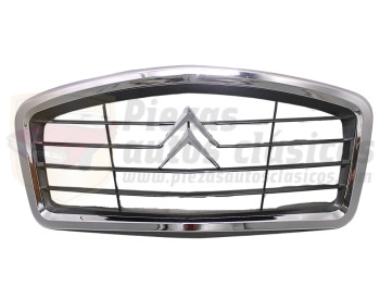 Rejilla calandra negra con borde cromado Citroën 2CV recambio calidad equivalente