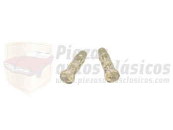 Pareja de tornillos plástico para piloto métrica 6x1,25 largo 30mm cabeza 10mm Seat y Fiat
