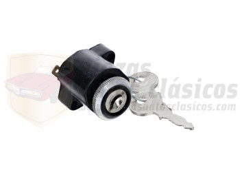 Llave de contacto en salpicadero con botón de arranque (2 conexiones) Citroen 2CV, Citroen DS hasta 1967, Ami6 y Citroen HY, recambio calidad equivalente