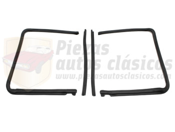 Kit juntas de cristales fijos traseros verticales Renault 8