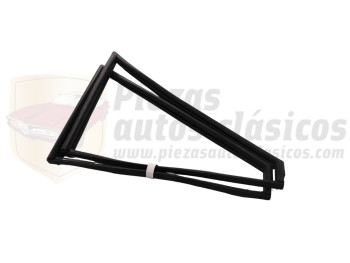 Par de gomas deflectores traseros Seat 1500 recambio calidad equivalente AC522506.01 y AC522507.01