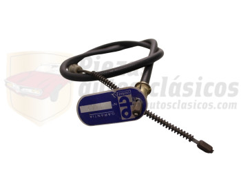 Cable freno de mano delantero izquierdo Renault 4 para tambor de 180mm. longitud total 1035mm