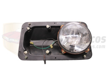 Conjunto óptica de faro y carcasa Ebro F350 recambio calidad original Valeo 72204433