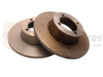 Par de discos de freno delanteros Opel Kadett, Ascona 237mm recambio equivalente 90272326