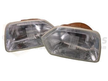 Pareja de ópticas de faro delantero Citroën GS Club H4 recambio calidad original Valeo 061782/061783