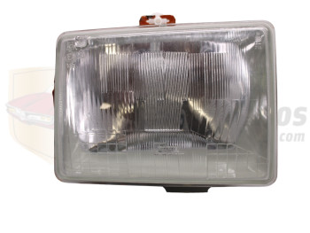 Optica de faro delantero izquierdo H4 (con soporte centrado) Renault 14 recambio calidad original 061752