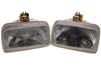 Pareja opticas de faro delantera H4 Ebro 350 original Kinby 029668/29669