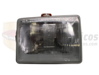 Óptica de faro derecho H4 (con soporte centrado) Renault 14 con corrector manual incluido Ref:061427