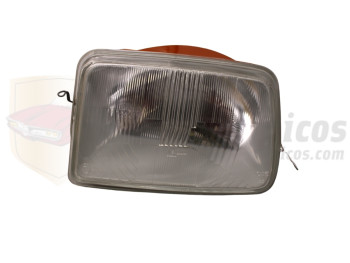 Optica de faro delantero Izquierdo Renault 5 y 7 H4 recambio calidad original "Cibie" Ref:061745