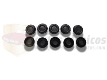 Kit de 10 tapones obturador de suelo para Renault 4 Diámetro encaje 14mm recambio calidad equivalente