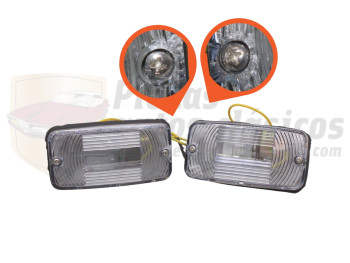 Par de piloto traseros marcha atrás Renault 4 (para encastrar en el portón) equivalente 7700751459 TARA