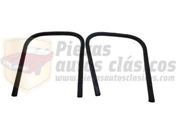 Par de juntas cristal fijo delantero Renault 4CV