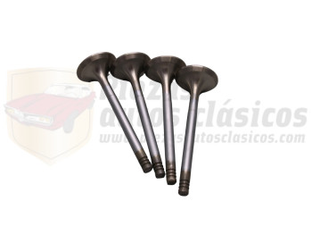 Juego Válvulas Escape Seat 124 Sport , 1430 y 131 (36x8x105,7mm) recambio calidad equivalente 2329