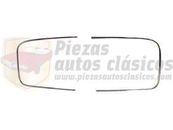 Molduras cristal luneta trasera Inox Renault 4 super (usado)