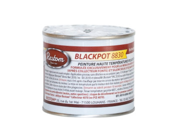 Pintura para silenciosos y líneas escape de acero gris aluminio RestomBlackpot8830 250ml