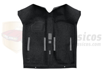 Moqueta negro completa Seat 600 equivalente