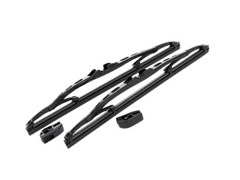 Pareja escobillas negras 25cm Citroën / Renault / Volkswagen equivalente