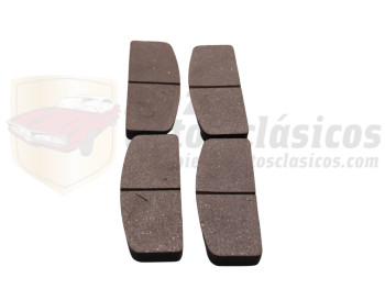 Juego de pastillas de freno delanteras competición Renault 8 y 10 Recambio calidad mejora original