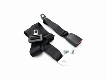 Cinturón de seguridad 2 puntos trasero negro universal
