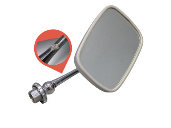 Espejo retrovisor izquierdo aluminio Citroën GS / CX original Gemo E-24 con tara (ver imagen)